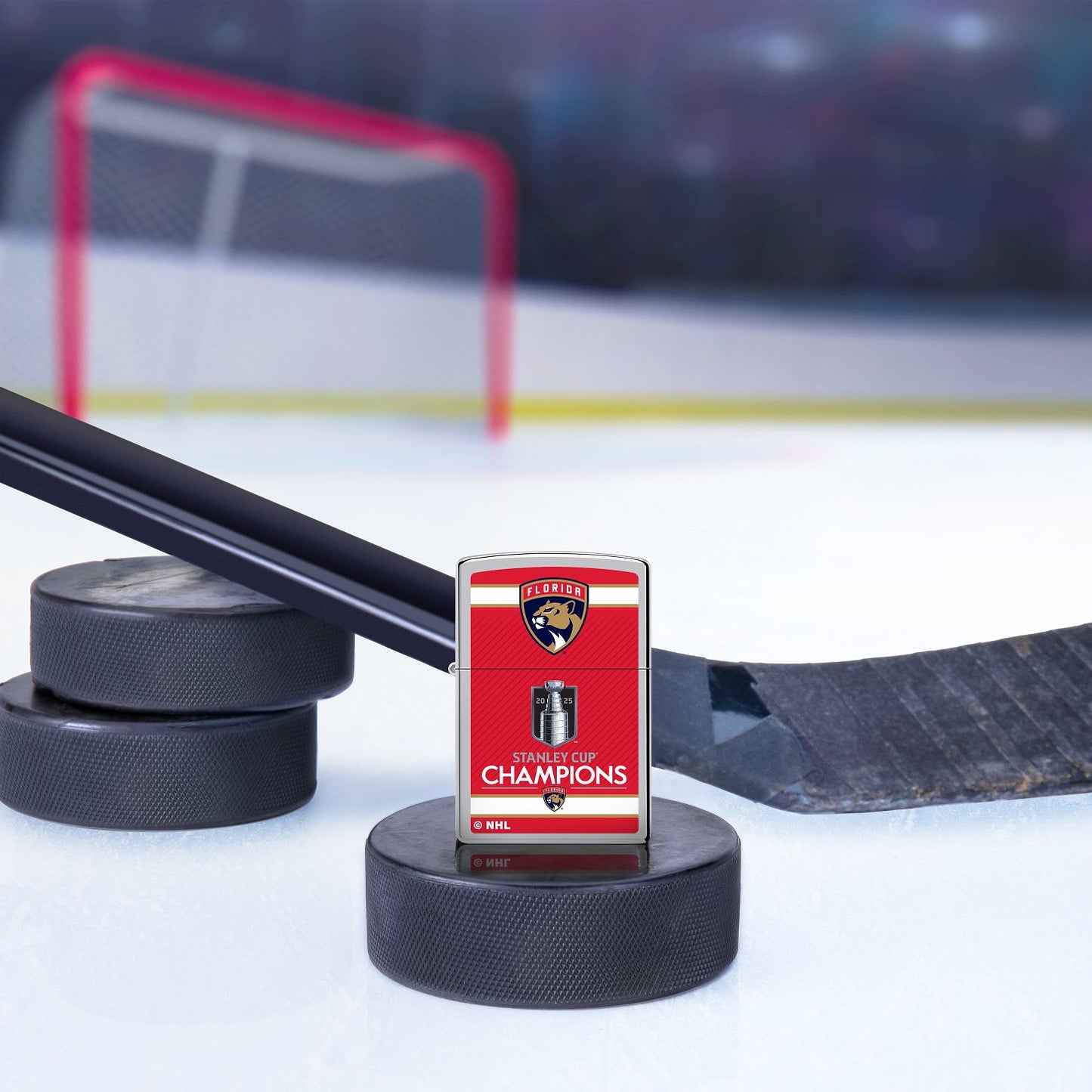Lifestyle image of 2025 Stanley Cup® Champions Florida Panthers Windproof Lighter