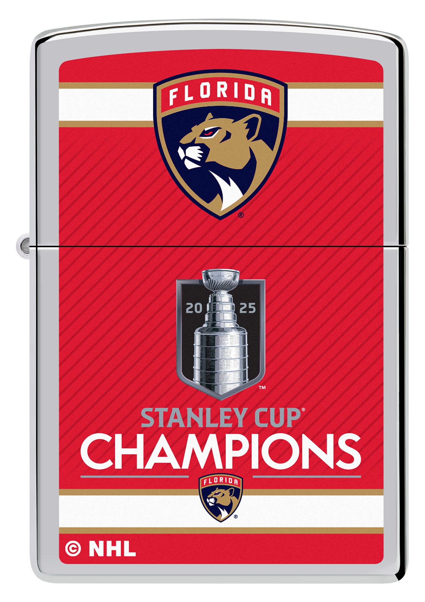 Front shot 2025 Stanley Cup® Champions Florida Panthers Windproof Lighter.

