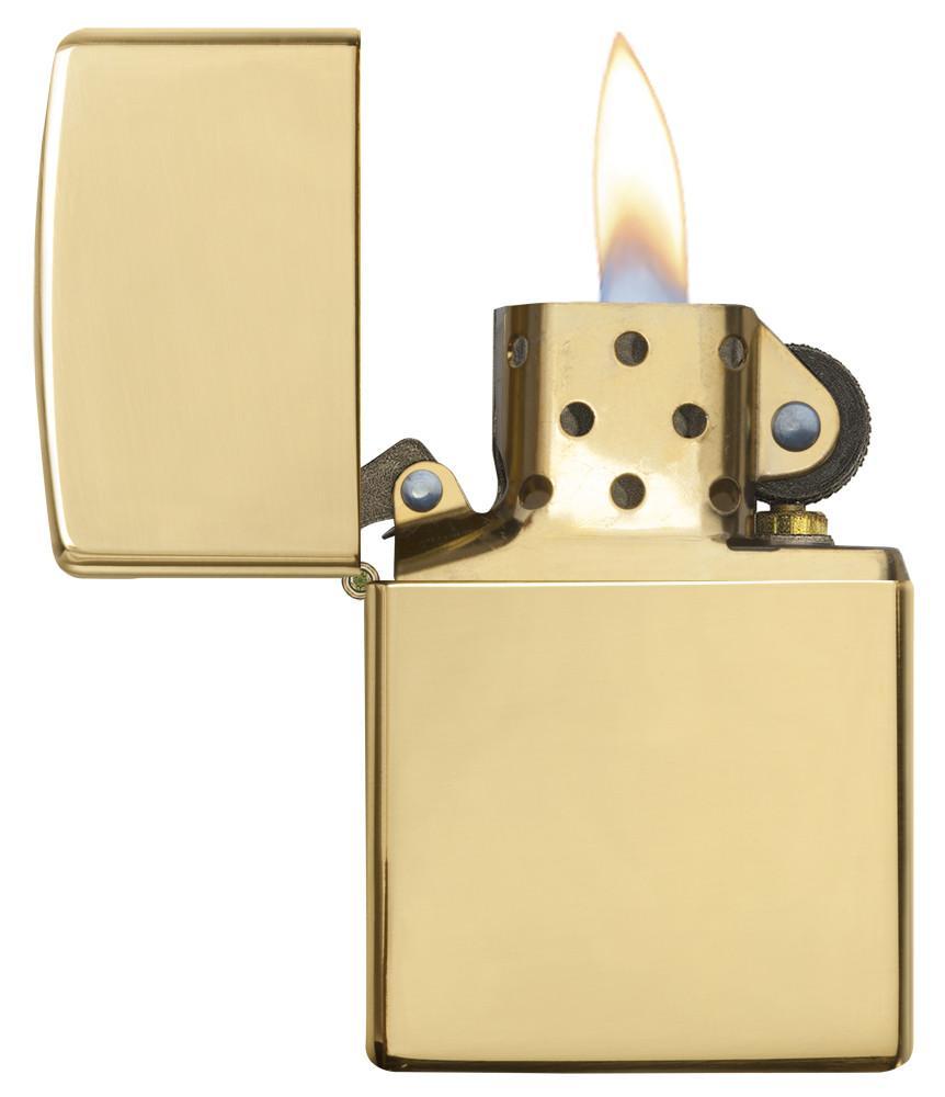 Front of 18 Kt. Gold windproof lighter