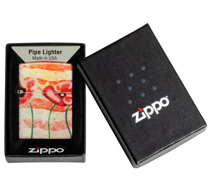 Zippo American Poppie Design 540 Fusion Windproof Lighter packaging