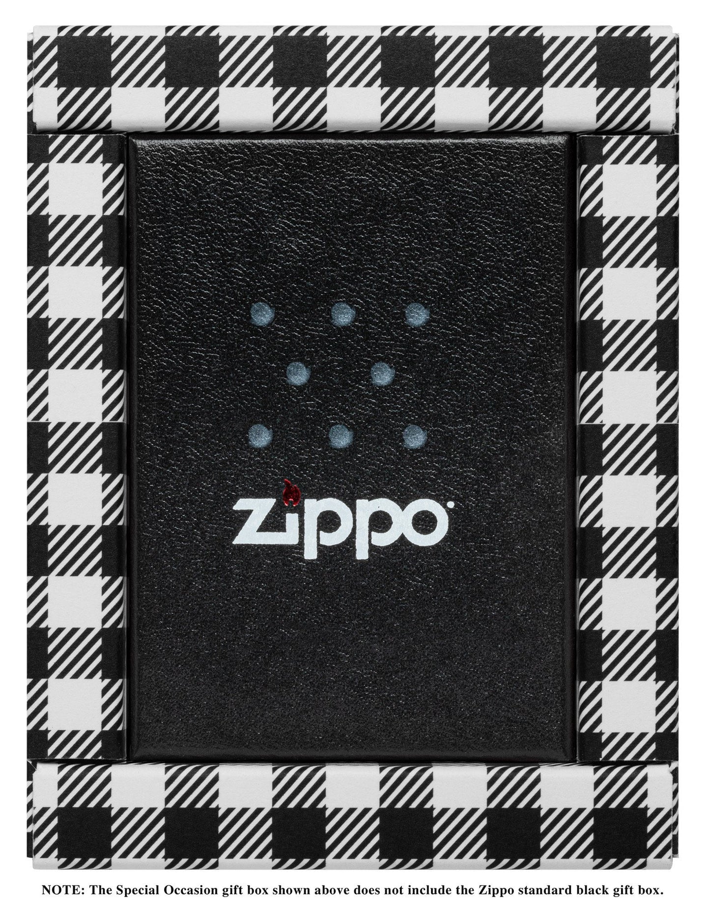 Front Image of filled Bottom Piece of Gift Box (standard black gift box not included)