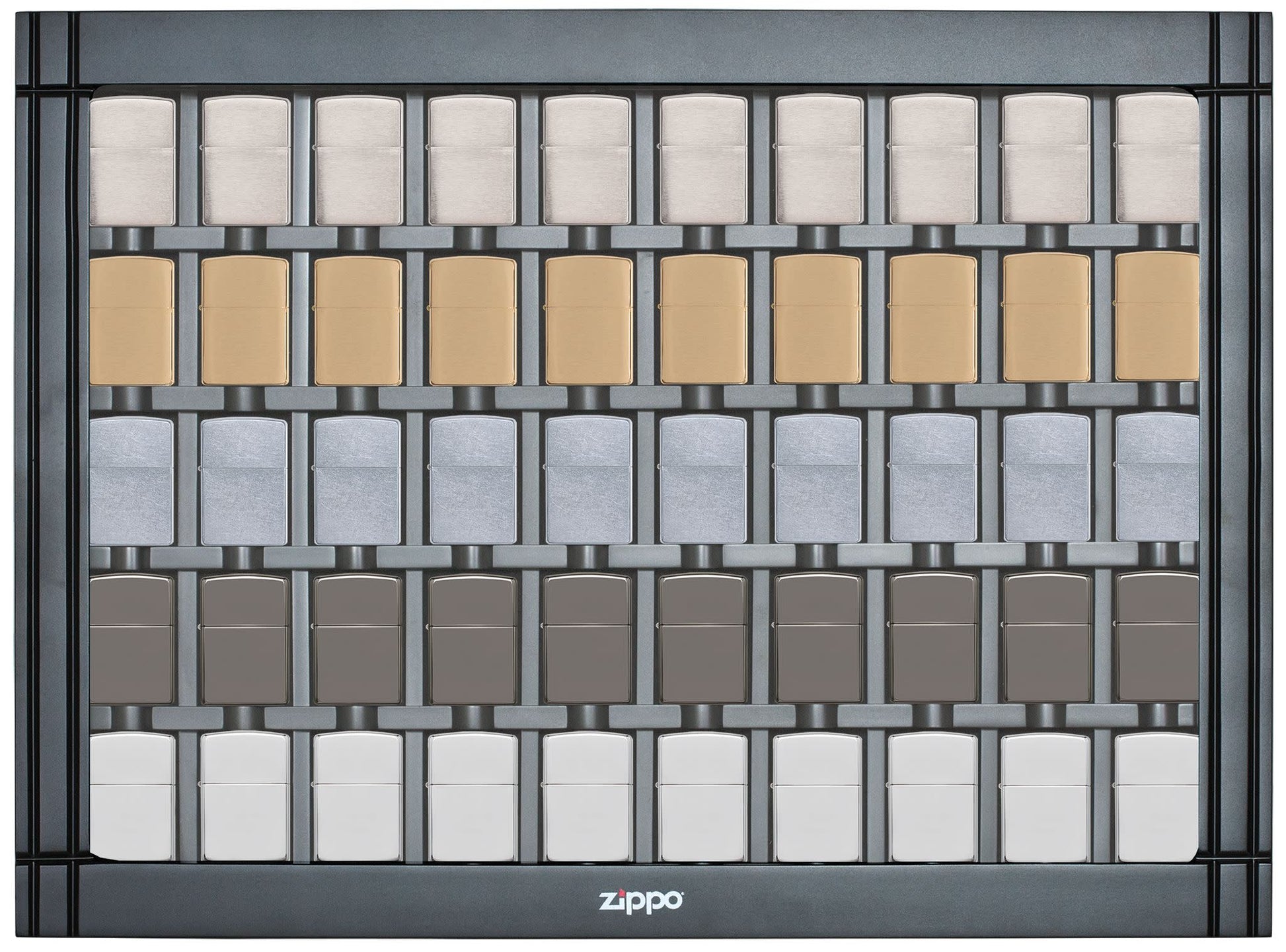 50 piece black lighter display - filled with lighters