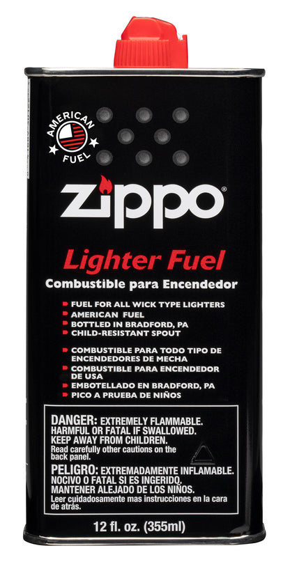 Front of  Zippo Lighter Fuel - 12 oz.
